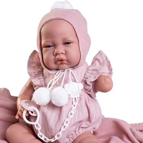 MUÑECA RECIÉN NACIDA INCLUSIVA CON MANTITA 42 CM image 2