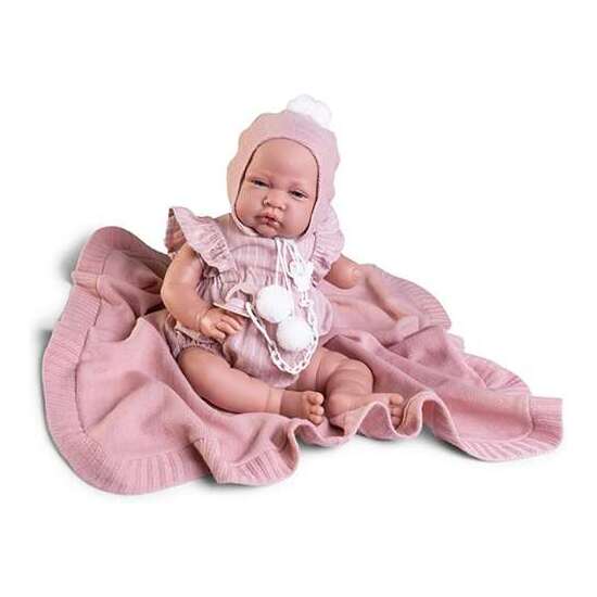 MUÑECA RECIÉN NACIDA INCLUSIVA CON MANTITA 42 CM image 3