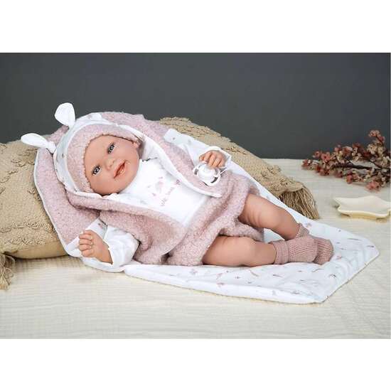 MUÑECA ELEGANCE 40 CM COLIN ROSA C/COJIN (MUÑECO DE PESO) image 0