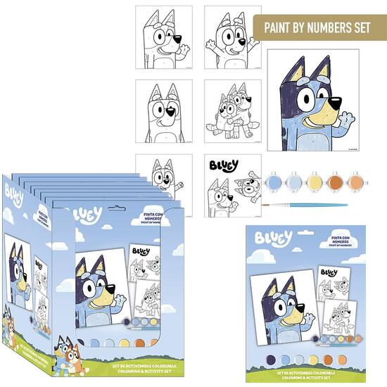 SET DE PAPELERÍA COLOREABLE BLUEY image 0