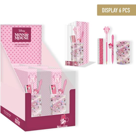 SET DE PAPELERÍA PORTALÁPICES MINNIE image 0