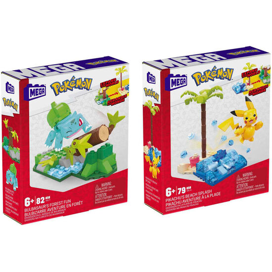 MEGA CONSTRUX PIKACHU Y BULBASAUR POKEMON SURTIDO image 0