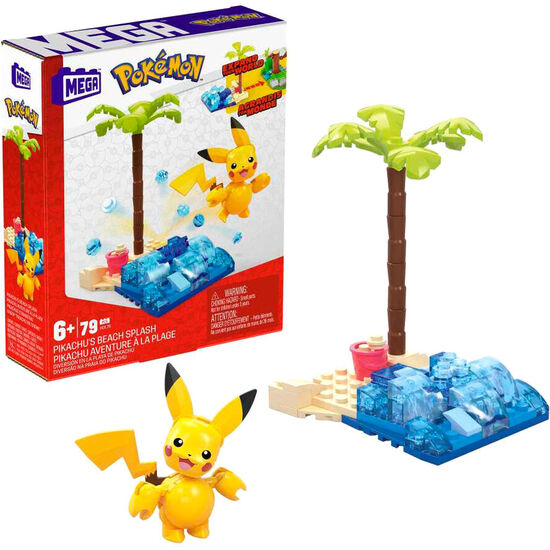 MEGA CONSTRUX PIKACHU Y BULBASAUR POKEMON SURTIDO image 1