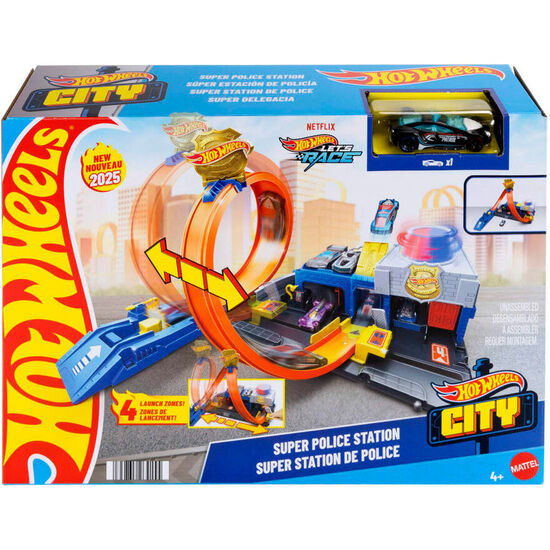 PISTA SUPER ESTACION DE POLICIA CITY HOT WHEELS image 0