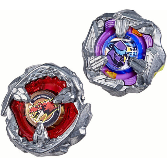 JUEGO BEAT TYRANNO 4-70Q &#38; KNIFE SHINOBI 4-80HN BEYBLADE X image 0