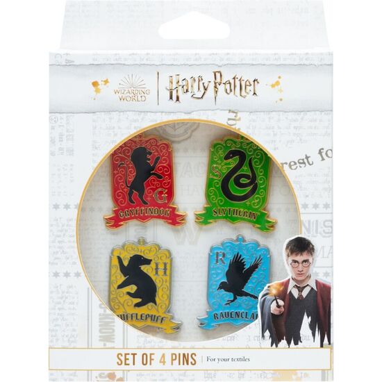 SET 4 PINS HOGWARTS HARRY POTTER image 1