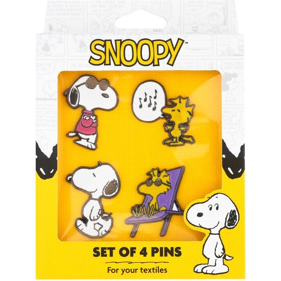 SET 4 PINS SNOOPY image 1