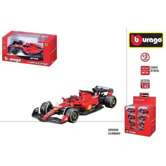 COCHE METALFERRARI F1 RACING SF 23 CARLOS SAINZ ESCALA 1:43 image 0