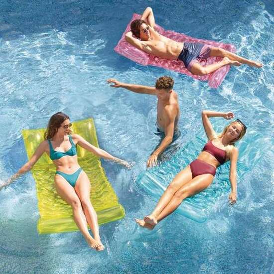 COLCHONETA HAMACA TRANSPARENTE 89X173CM (+14 AÑOS) - MODELOS SURTIDOS image 2