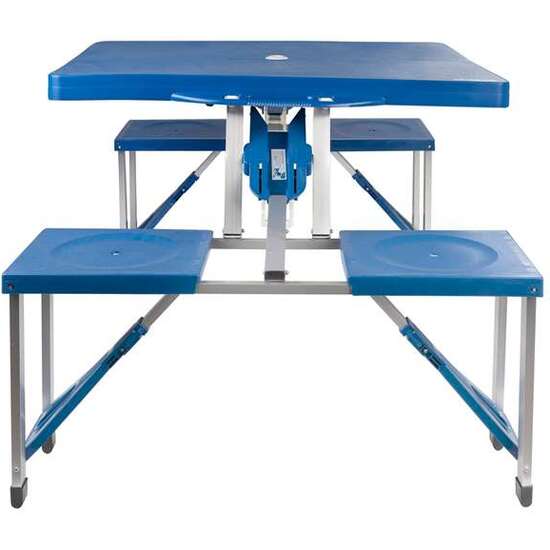 MESA CAMPING ALUMINIO CON ASIENTOS 85X64X67CM image 5