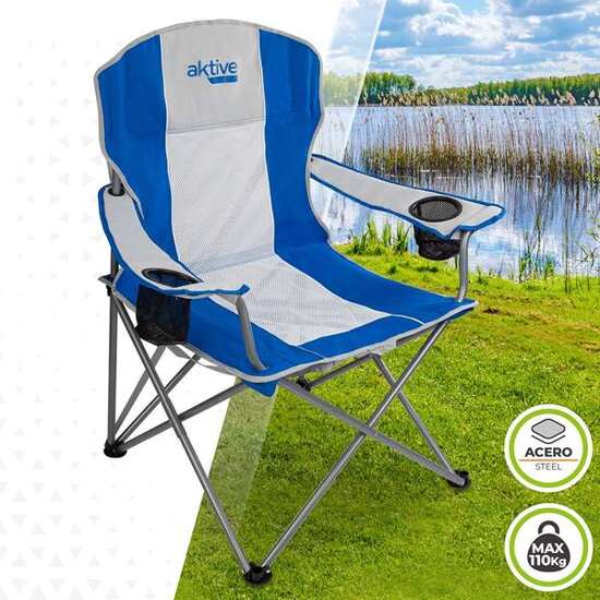 SILLA RELAX DEPORTIVA PLEGABLE 57X60X97CM image 1