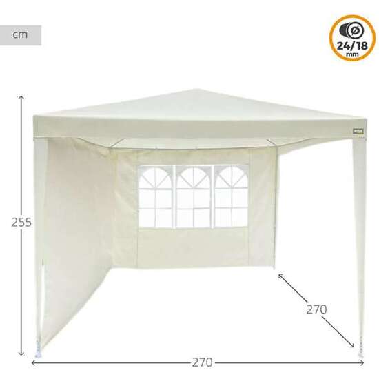 CENADOR CON 2 LATERALES Y VENTANA 2,7X2,7X2,55 CM COLOR BEIG image 3