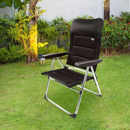 SILLA DE PLAYA ALUMINIO PLEGABLE ACOLCHADO DELUXE MULTIPOSICIONES 49X59X105CM image 1