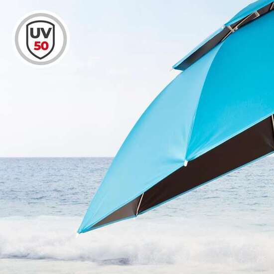 PARASOL DIAMETRO 200 CM CON VENTANA TUBO DE ALUMINIO Y VARILLAS DE FIBRA. image 4