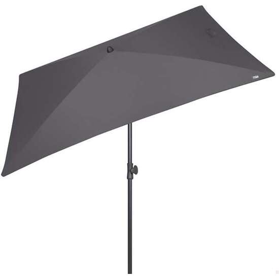 PARASOL TERRAZA BALCON ORIENTABLE 125X200 CM POLYESTER COLOR ANTRACITA. image 0
