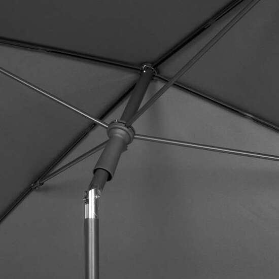 PARASOL TERRAZA BALCON ORIENTABLE 125X200 CM POLYESTER COLOR ANTRACITA. image 2