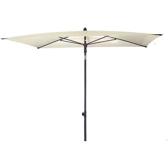 PARASOL TERRAZA BALCON ORIENTABLE 125X200 CM POLYESTER COLOR CREMA image 0