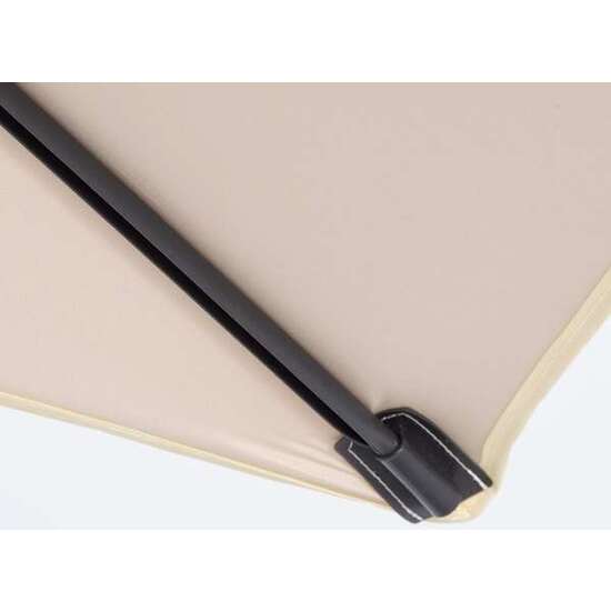 PARASOL TERRAZA BALCON ORIENTABLE 125X200 CM POLYESTER COLOR CREMA image 5
