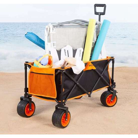 CARRO DE  PLAYA PLEGABLE 86X44X53/108 CM RUEDAS 17X10CM image 2