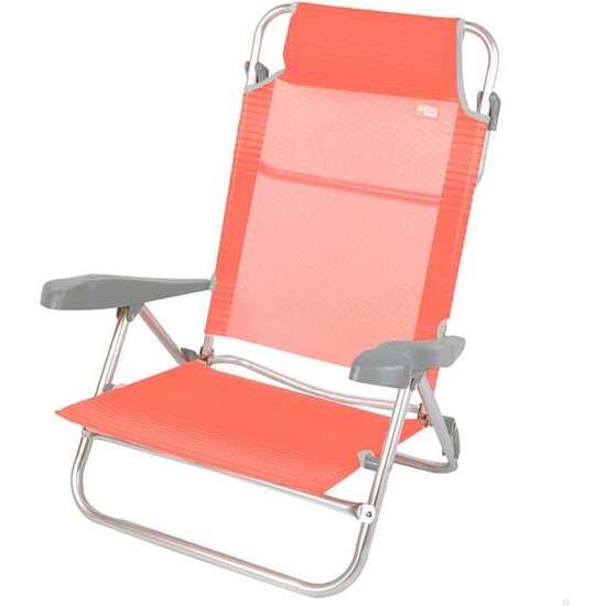 SILLA PLEG ALU 7 POS 47X49X82CM C/COJIN-FLAMINGO image 0