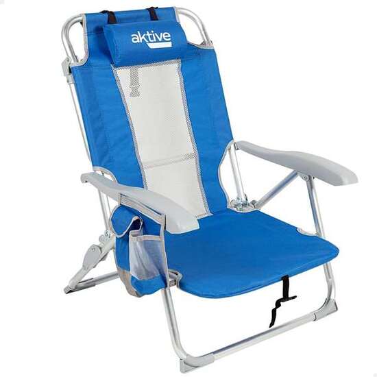 AKTIVE-SILLA PLAYA ALU 49X56X78CM C/BOLSILLOS & MALLA image 0
