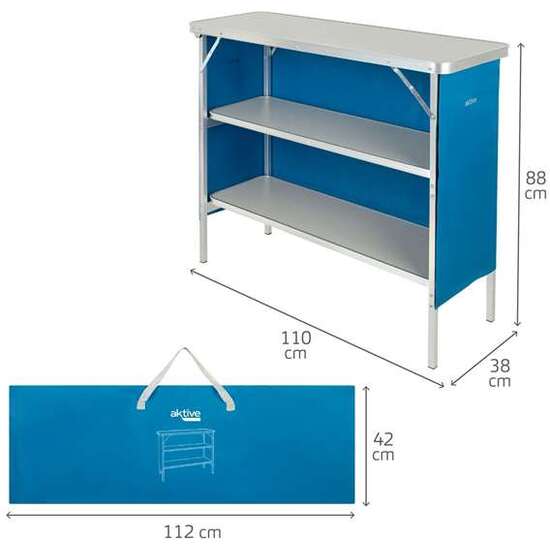 ESTANTERIA CAMPING PLEGABLE110X38X88CM image 3