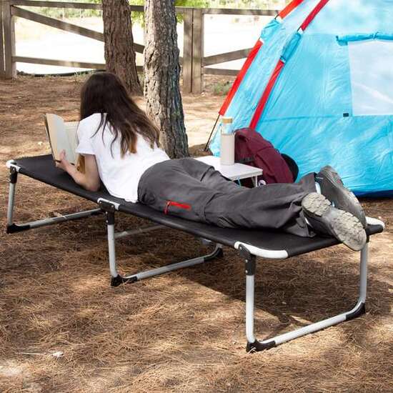 CAMA PLAYA ACERO PLEGABLE 186X58X35CM image 1