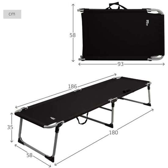 CAMA PLAYA ACERO PLEGABLE 186X58X35CM image 3