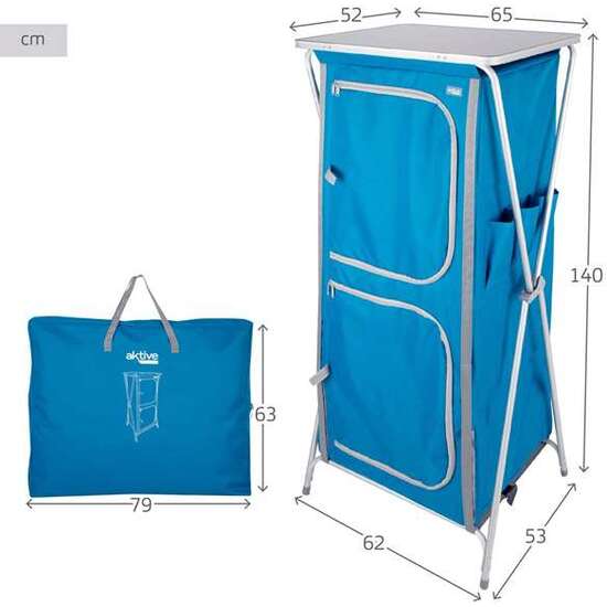 ESTANTERIA PLEGABLE CAMPING 62X53X140CM image 3