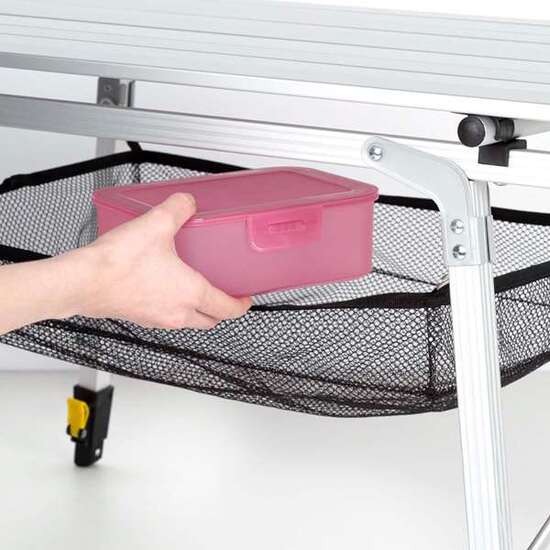 MESA CAMPING PLEGABLE COMPACTA ALUMINIO 90X51X45/70 image 2