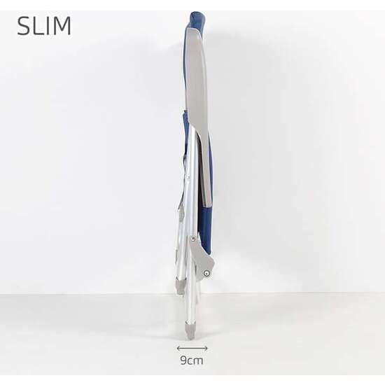 SILLA PLEGABLE SLIM ALUMINIO 6 POSICIONES CON ASAS 47X56X89CM image 1