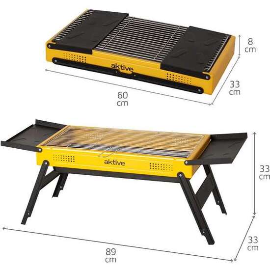 BARBACOA CARBON PLEGABLE 89X33X33CM image 3