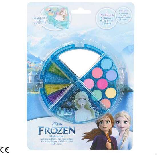 ESTUCHE RULETA MAQUILLAJE FROZEN CON ESPEJO 16X3X22.5 CM image 0