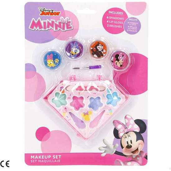 MAQUILLAJE INFANTIL MINNIE. INCLUYE 6 SOMBRAS DE OJOS 4 BRILLOS DE LABIOS Y 2 PINCELES image 2