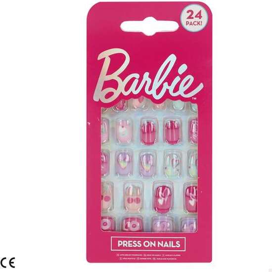SET 24 UÑAS POSTIZAS BARBIE image 2