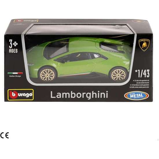 COCHE META BURAGO STREET FIRE LAMBORGHINI HURACA ESCALAL 1:43 image 2