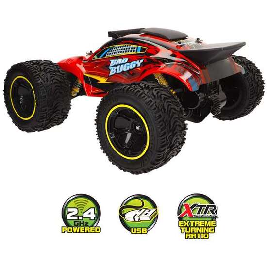 COCHE RADIO CONTROL 6 FUNCIONES BAD BUGGY 2.4 GHZ. CARGADOR USB. image 1