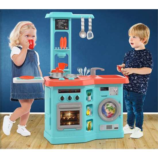 COCINA CON PLANCHADOR AZUL image 1