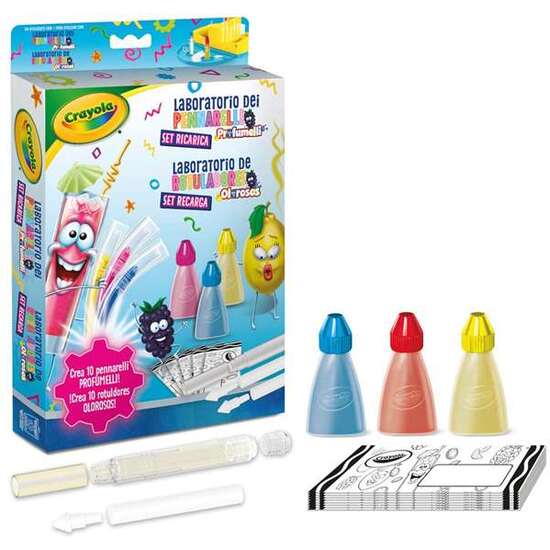 SET RECARGA LABORATORIO DE ROTULADORES OLOROSOS NEÓN CRAYOLA 28X18X4 CM image 0