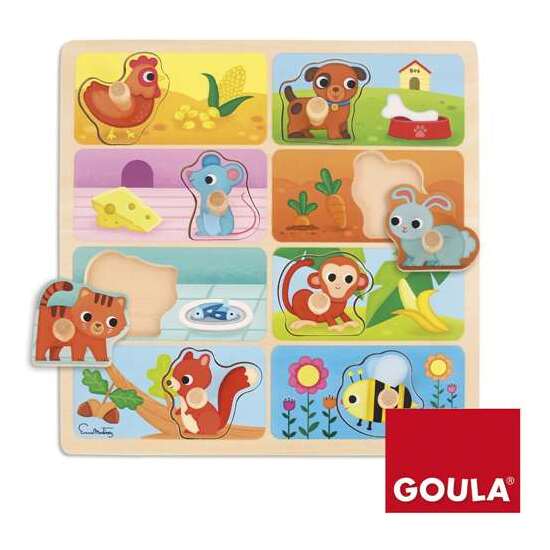 GOULA PUZZLE ENCAJABLE DE MADERA MI COMIDA FAVORITA image 0