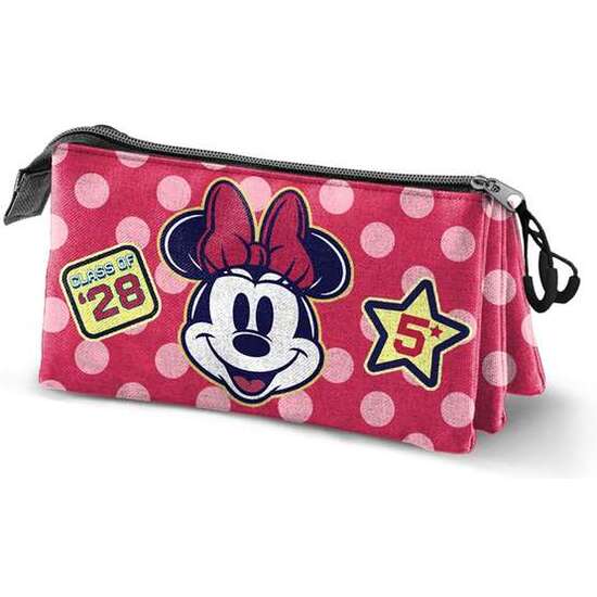 ESTUCHE PORTATODO TRIPLE MINNIE MOUSE CLASS 23 X8 X11 CM image 0