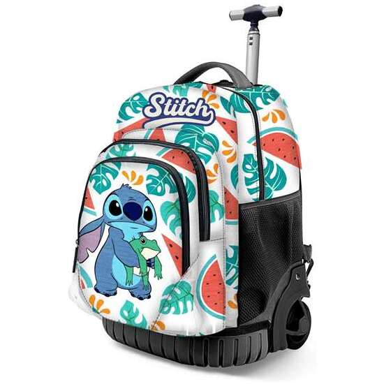 MOCHILA TROLLEY GTS FAN LILO Y STITCH FROG 32 X27 X47 CM image 0