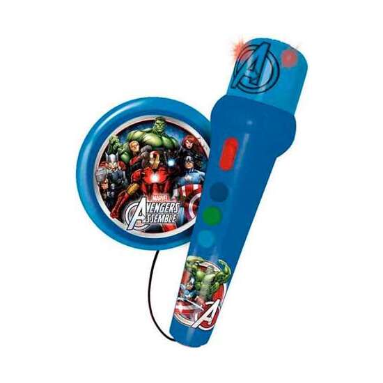 MICRO DE MANO CON AMPLIFICADOR Y RITMOS AVENGERS image 0