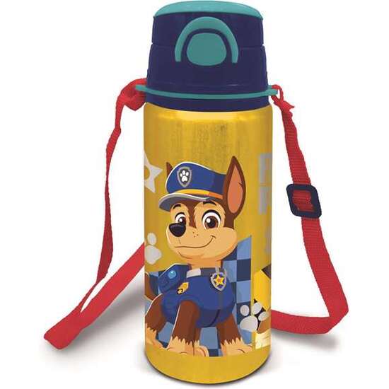 BOTELLA  DE ALUMINIO CON CORREA  PAW PATROL BOY RESCUE PUPS  730 ML image 0