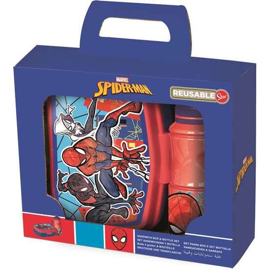 SET VUELTA AL COLE EN CAJA REGALO SPIDERMAN MOB RULES image 0