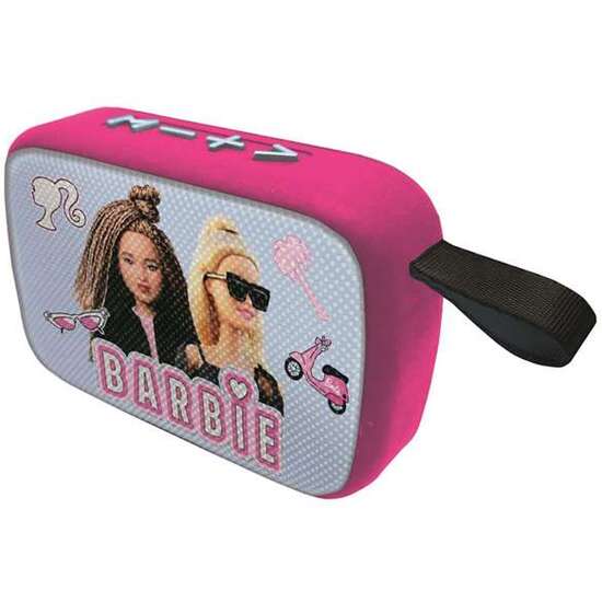 ALTAVOZ PORTÁTIL  BARBIE  BLUETOOTH CON ACABADO DE TELA image 0