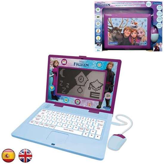 PORTÁTIL FROZEN  EDUCATIVO BILINGÜE CON 170 ACTIVIDADES (85 EN CADA IDIOMA) PANTALLA DE 6,7" EN/ES image 0