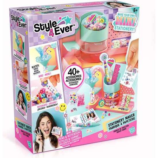 TALLER PAPELERIA MINI STATIONERY MAKER. ELIGE TU MINI LAPIZ/BOLI, RELLÉNALO CON DECORACIONES Y CÚBRELO CON CUENTAS O LINDAS GOMAS DE BORRAR.27X25X7,5 CM image 0