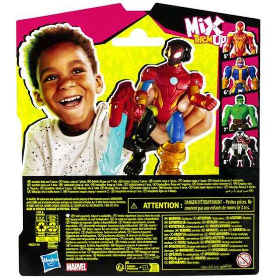 FIGURA SPIDERMAN MIXMASHERS CON 16 PUNTOS DE CONEXION. 12 CM - MODELOS SURTIDOS image 1