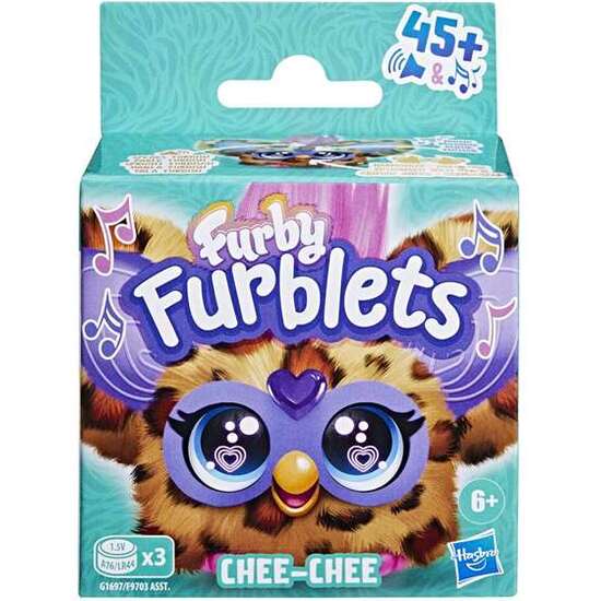 FURBY FURBLETS PELUCHE MUSICAL 12 CM CON MÁS DE 45 SONIDOS Y CANCIONES ¡INTERACTÚAN CON FURBY! image 0